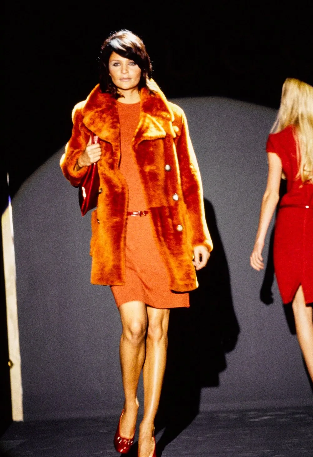 1995 Gucci Burnt Orange Shearling Coat