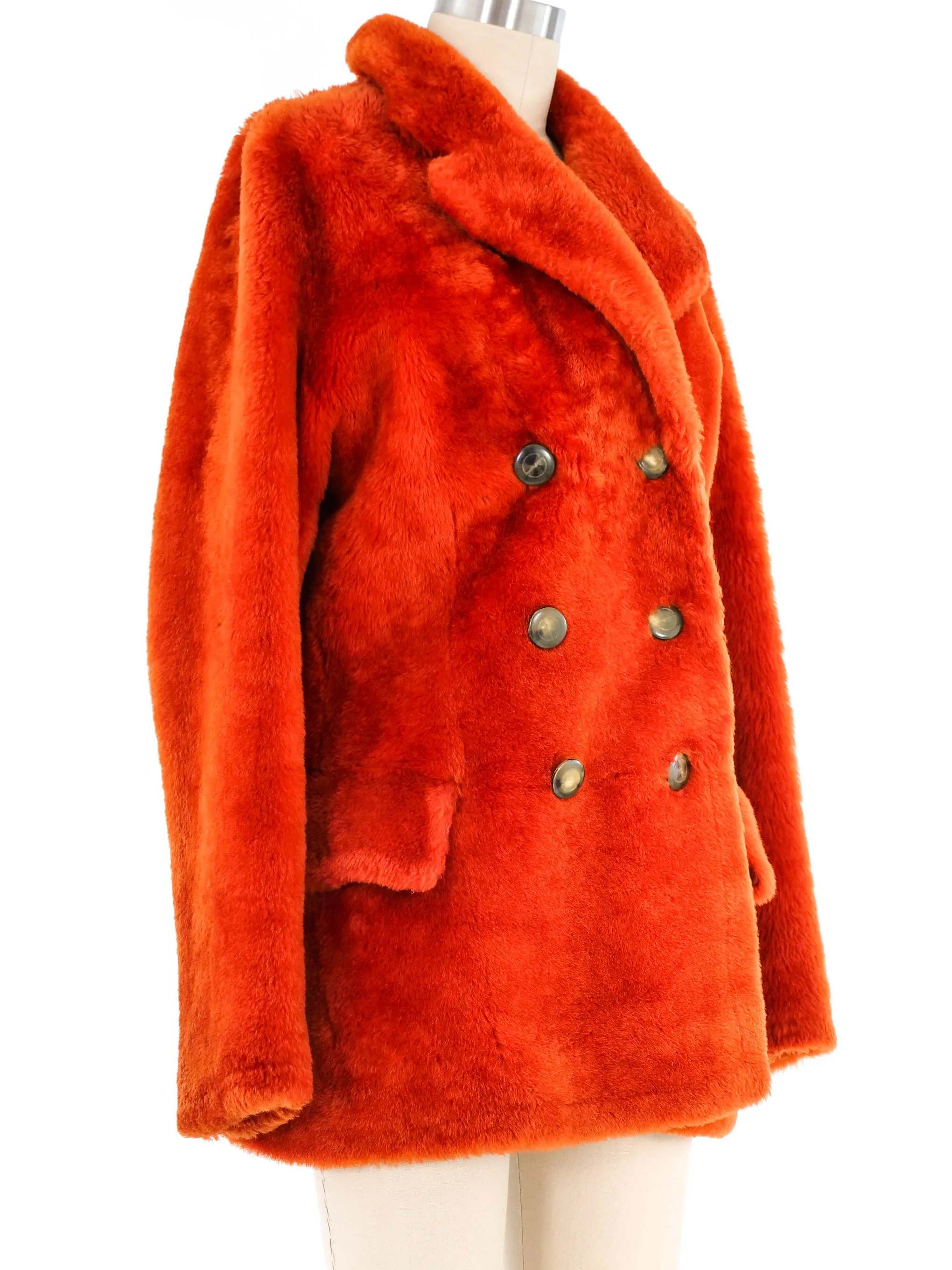 1995 Gucci Burnt Orange Shearling Coat