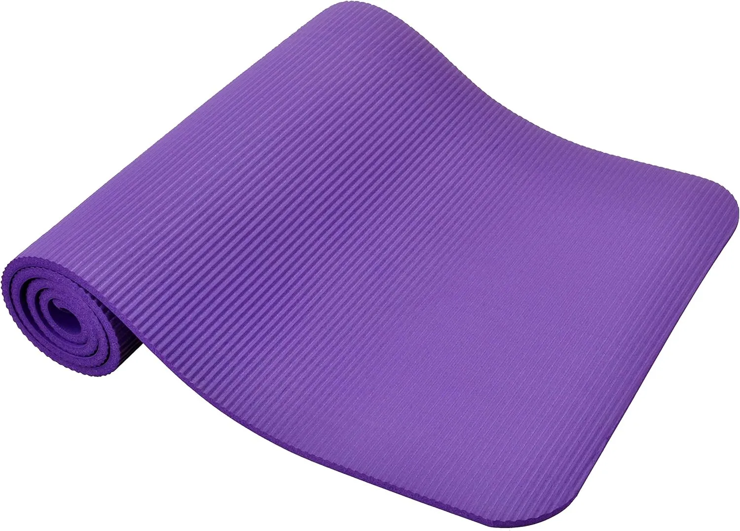 All Purpose 1/2-Inch Extra Thick High Density Anti-Tear Exercise Yoga Mat and Knee Pad with Carrying Strap, Multiple Colors