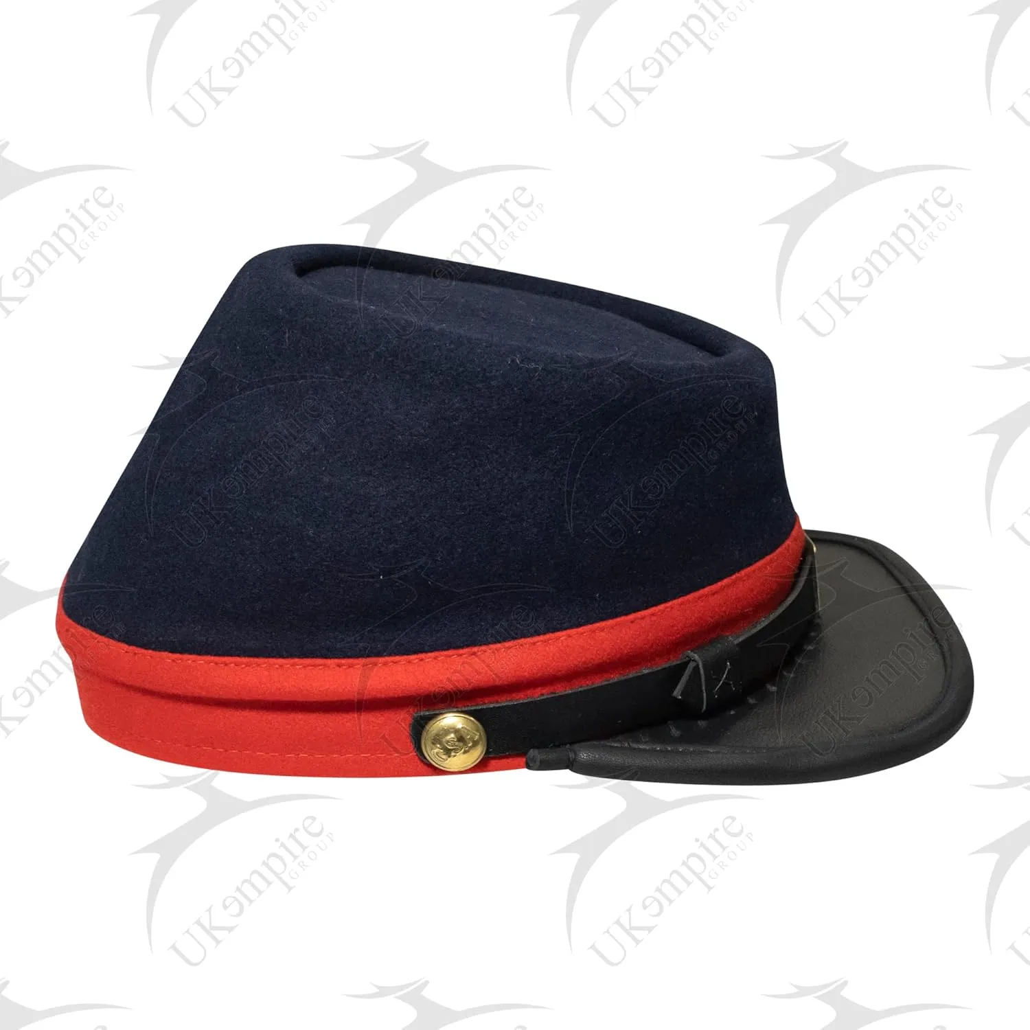 American Civil War US Union Kepi with Red Band (Plain), Forage Cap/Hat  100% Wool
