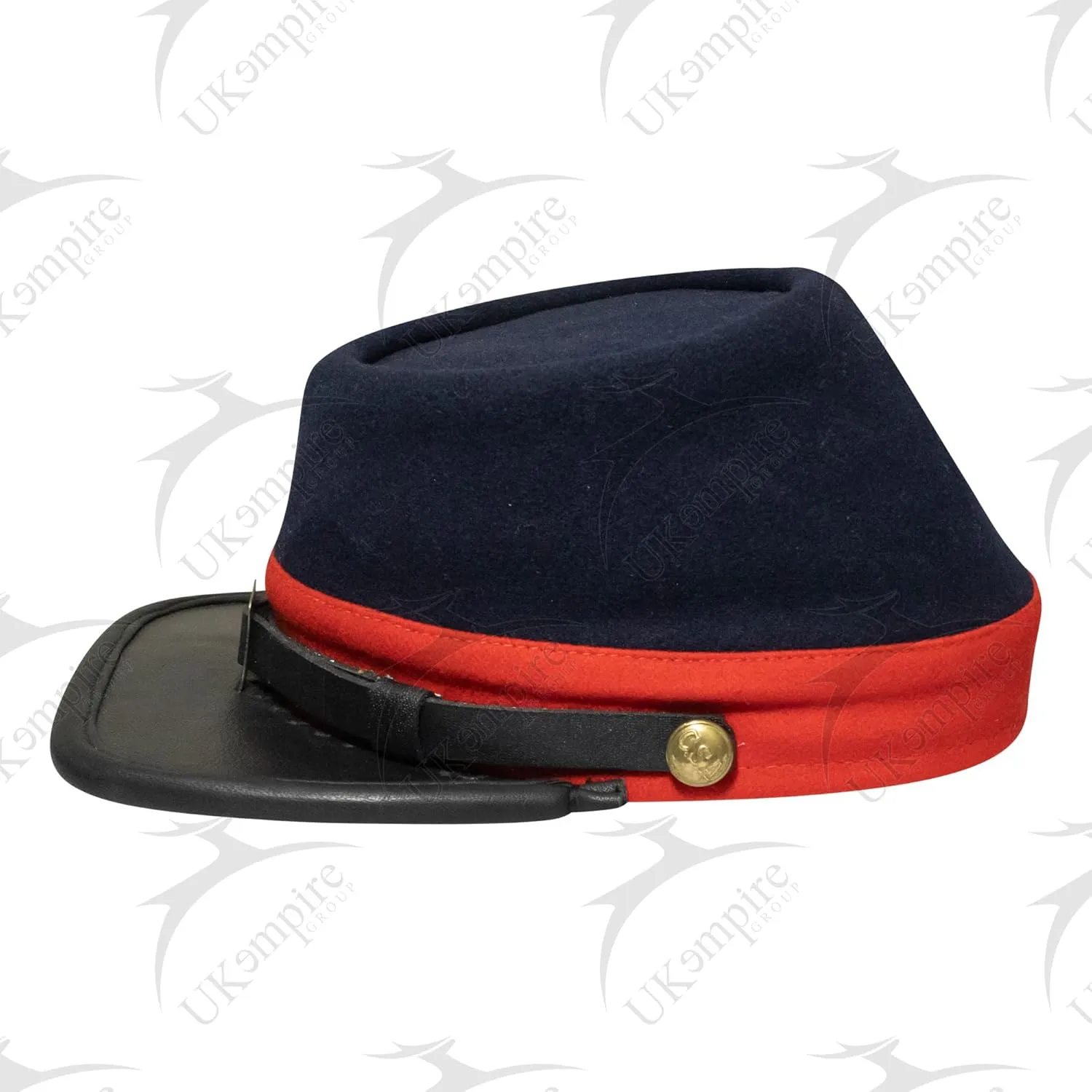American Civil War US Union Kepi with Red Band (Plain), Forage Cap/Hat  100% Wool