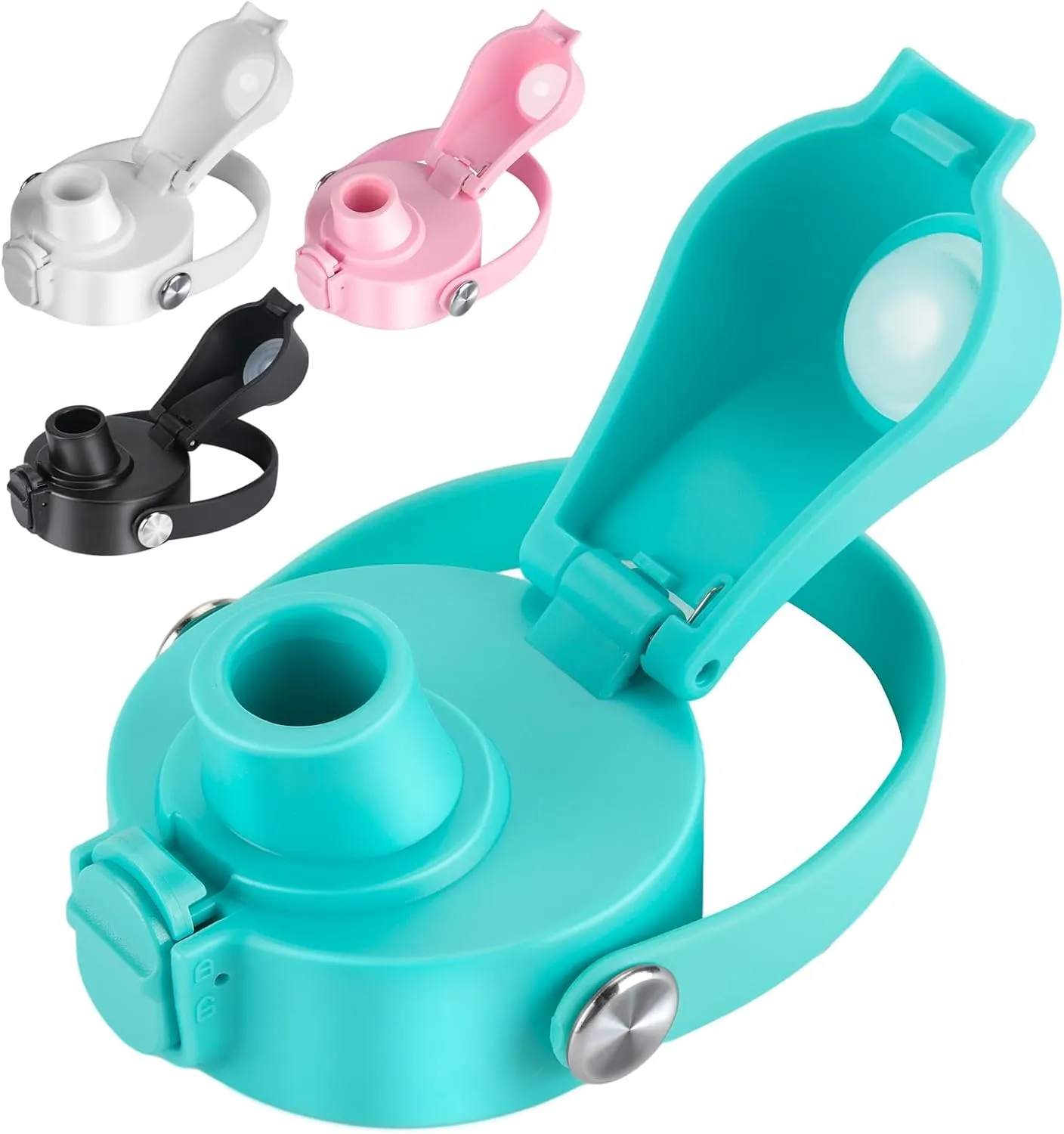 Auto Flip Lid for Hydro Flask Wide Mouth, Great Spout Lid for Simple Modern, Fits for Iron Flask and Other Brands, Replacement Lid with Button Lock