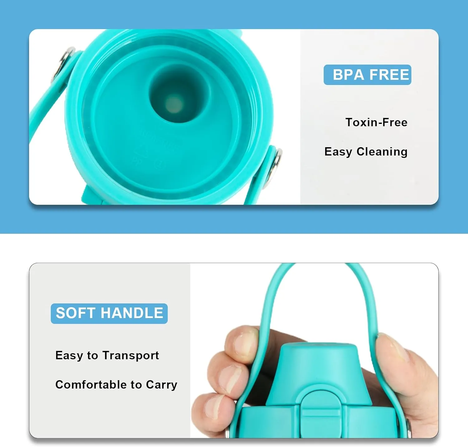 Auto Flip Lid for Hydro Flask Wide Mouth, Great Spout Lid for Simple Modern, Fits for Iron Flask and Other Brands, Replacement Lid with Button Lock