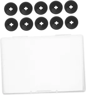 BESPORTBLE 10pcs Valve Retainer Caps for Football Helmets Threaded Valve Caps Compact Storage Box Built to Easy to Carry Helmet Accessories