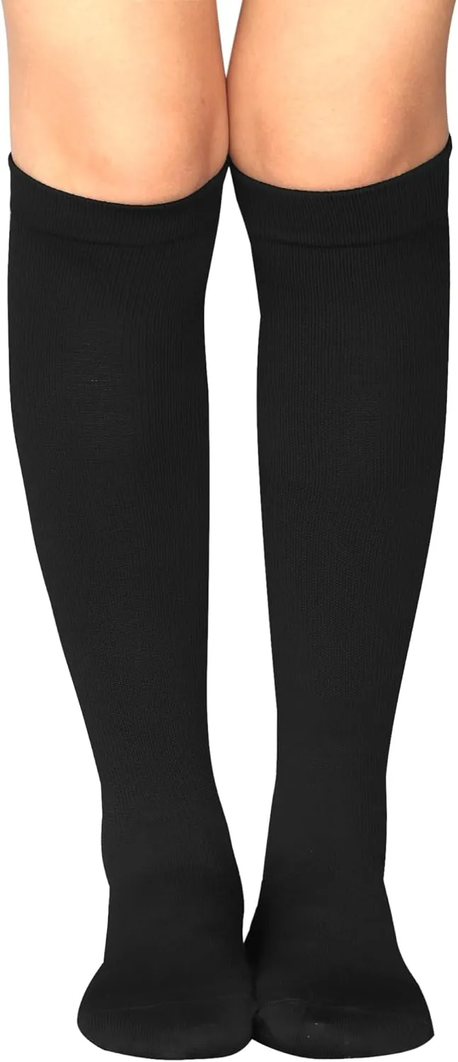 Bestjybt Compression Socks for Women & Men Circulation 15-20 mmHg Support Socks for Athletic Running Cycling