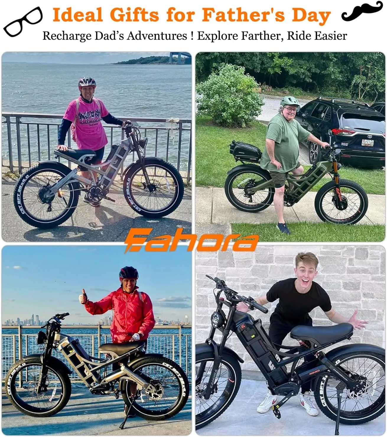 eAhora Romeo Pro  5000W Electric Bike for Adults 50Mph, 60V 80Ah Battery up to 250Miles,Long Range Dual Motors Ebike,26"*4.0 Fat Tire Full Suspension Off-Road Mountain E-Bike for Men,UL 2849