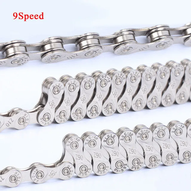 Full Steel Plating 6/7/8/9/10 Speed Bicycle Chain