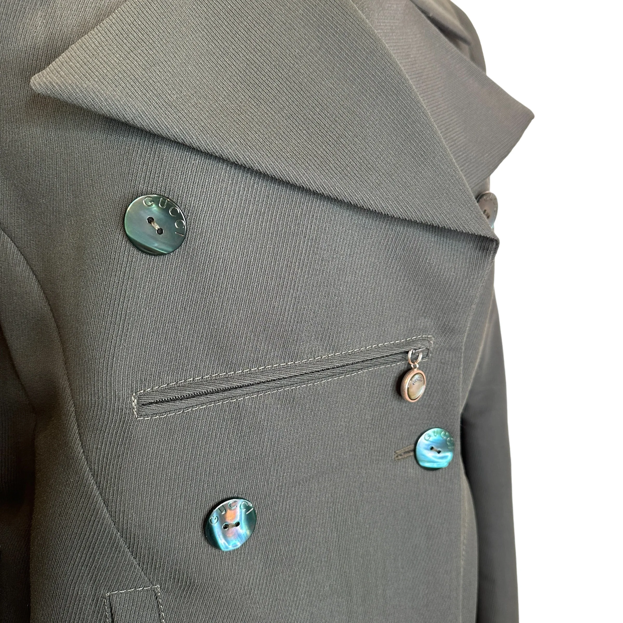 Green Blazer with Zip Pocket - M