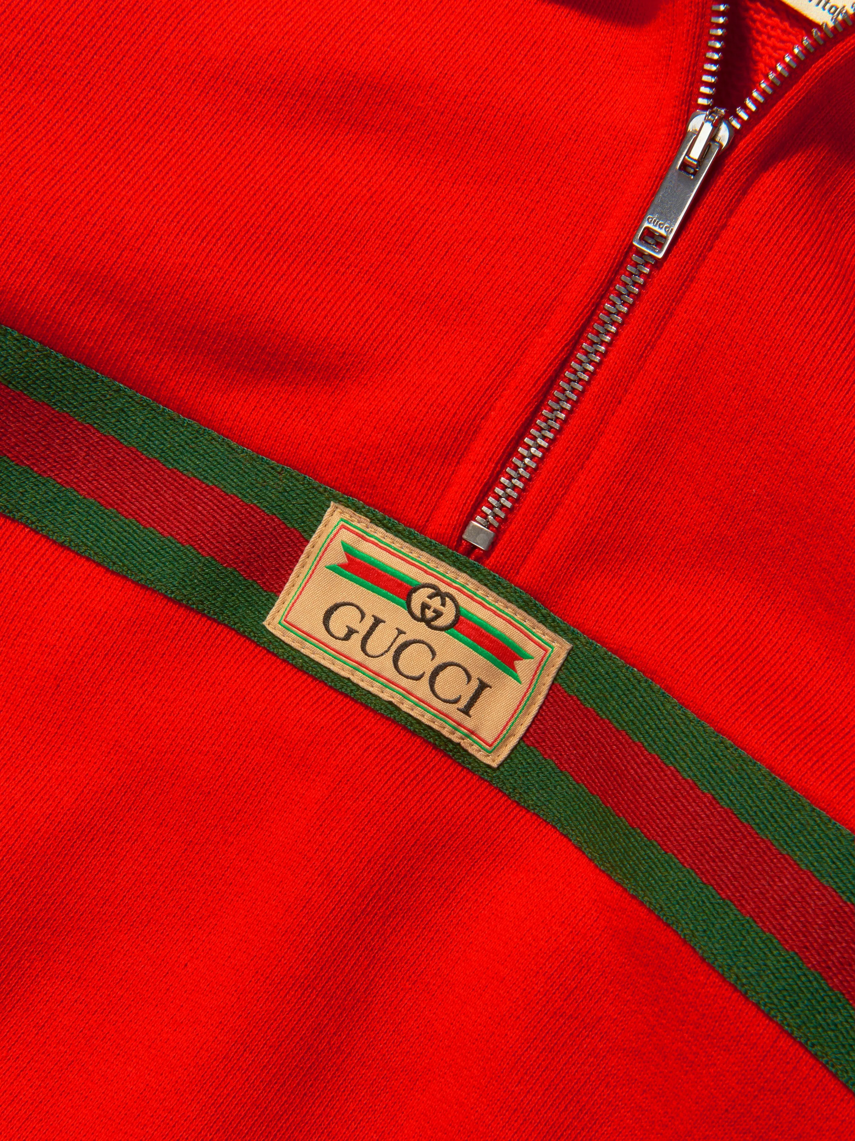 Gucci Baby Unisex Felted Cotton Popover Jacket