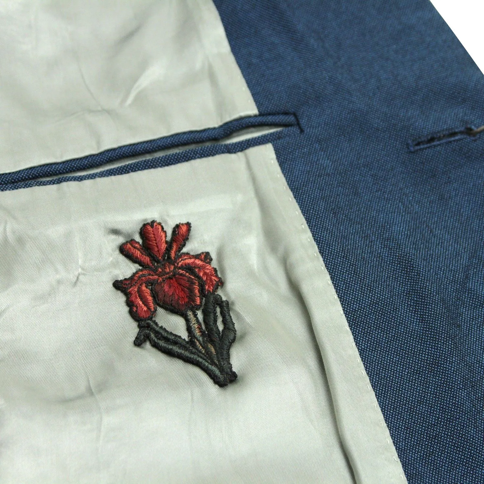 Gucci Men's Formal blue Saphire Wool / Mohair 2 Buttons Jacket