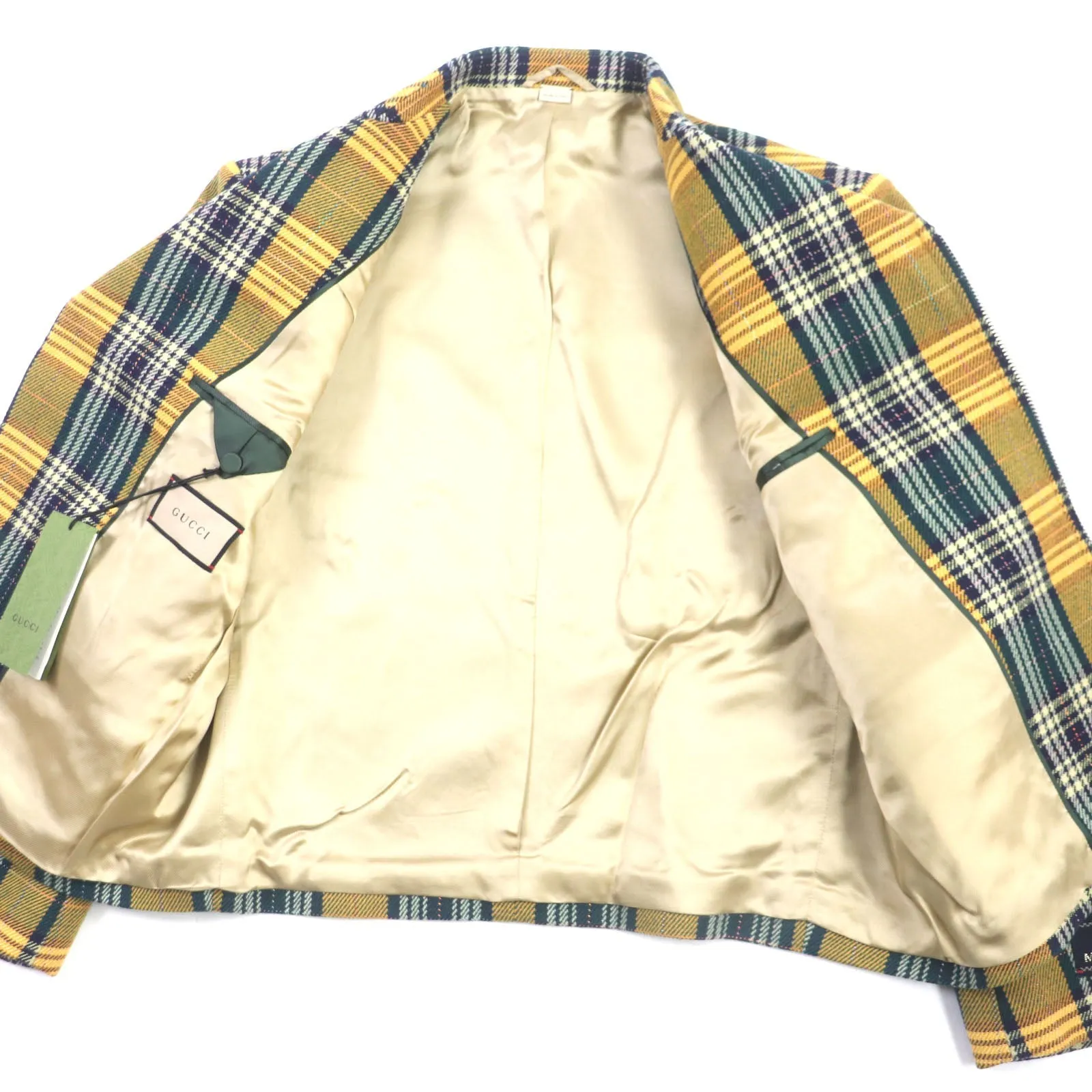 GUCCI Riders jacket 710795 wool yellow-green METAMORFOSI 46