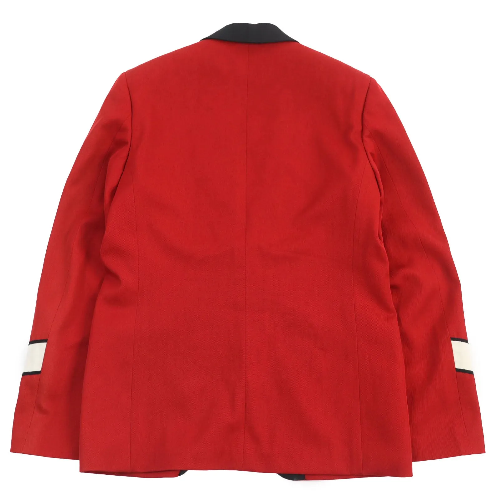 GUCCI tailored jacket 568655 wool Red GUCCI Band shawl lapel single jacket 44