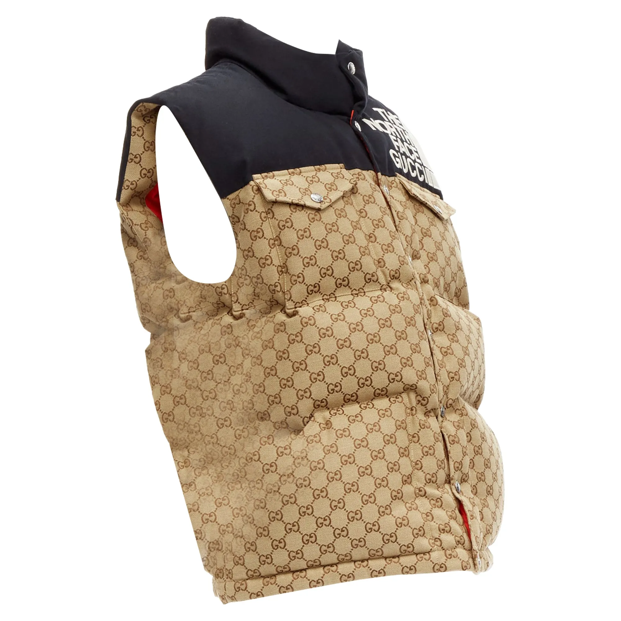 Gucci The North Face GG Monogram Padded Vest Jacket