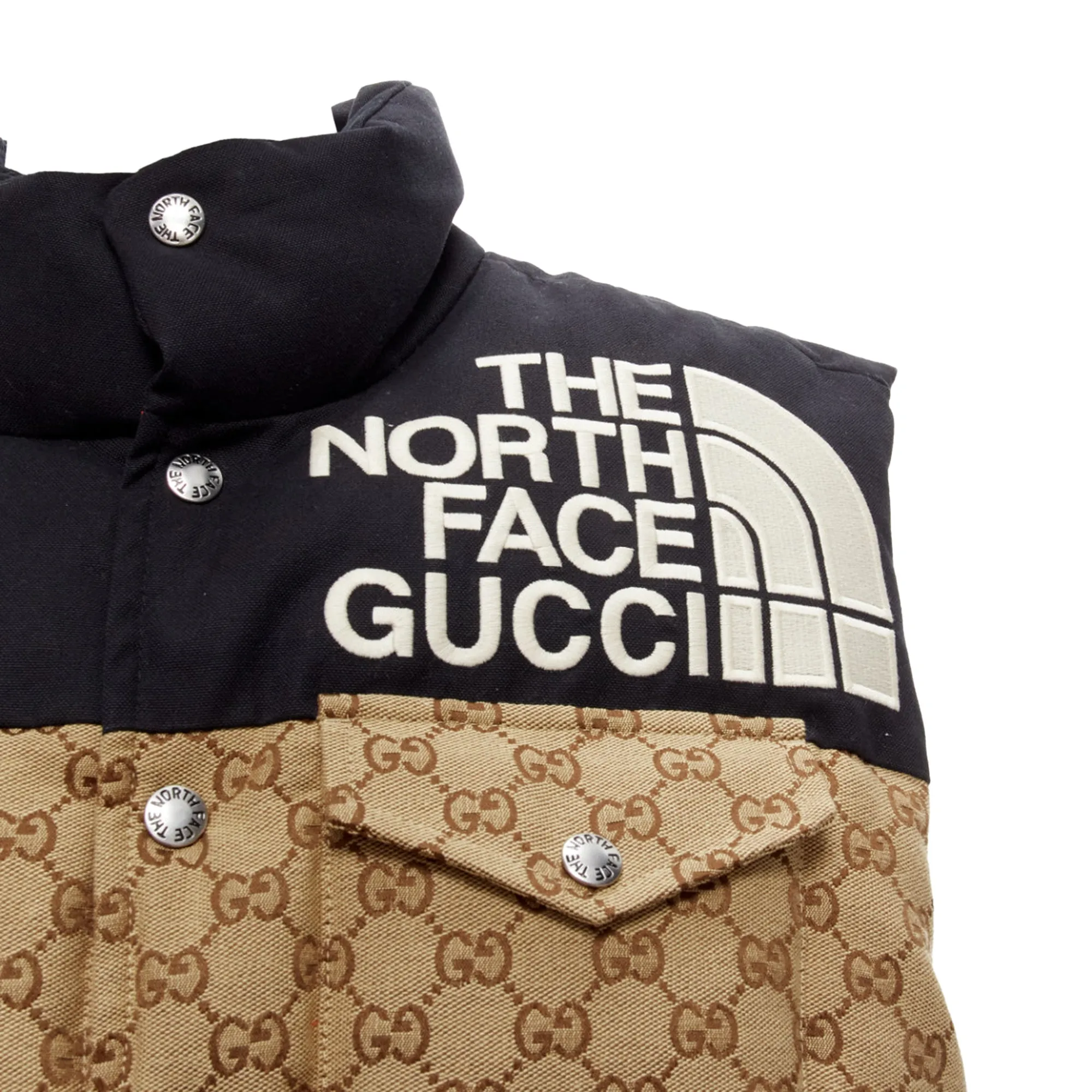 Gucci The North Face GG Monogram Padded Vest Jacket