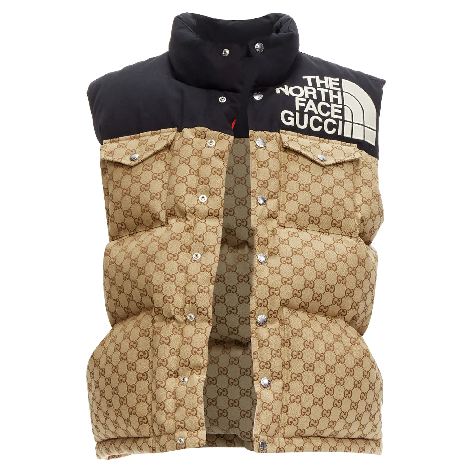 Gucci The North Face GG Monogram Padded Vest Jacket