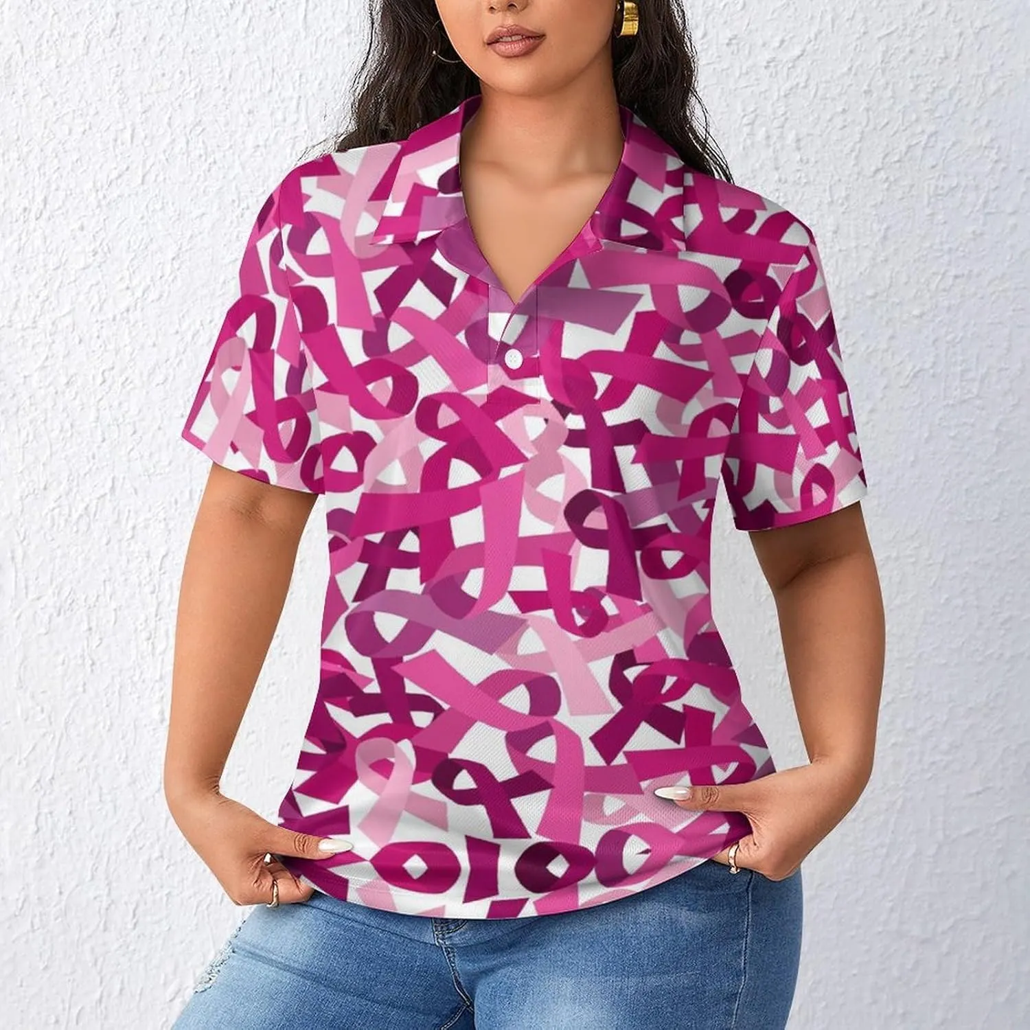 Hawaiian Golf Shirts for Women Polo Short Shirts Outfit Moisture Wicking Shirts