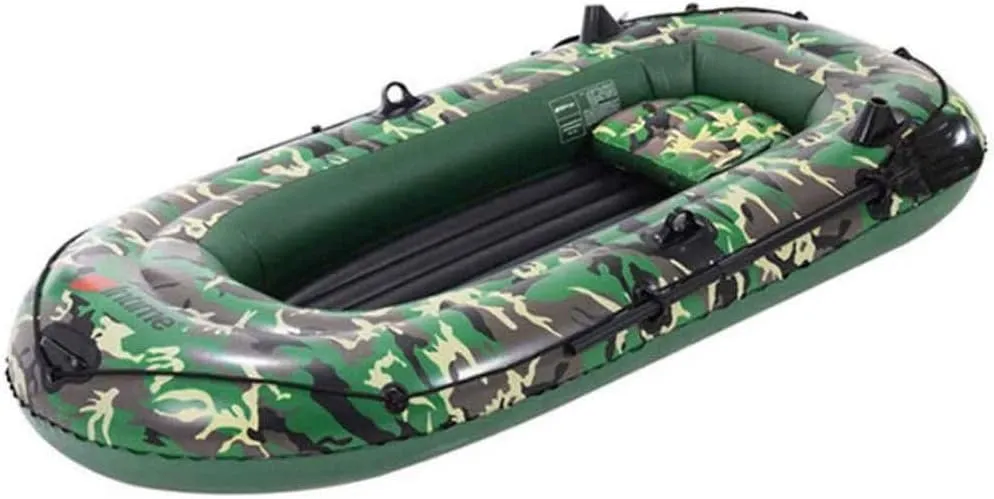 Inflatable Kayak Canoe, Inflatable Boat Set with Paddles Air Pump, PVC Kayak Canoe Boat Set for Drifting,3 People