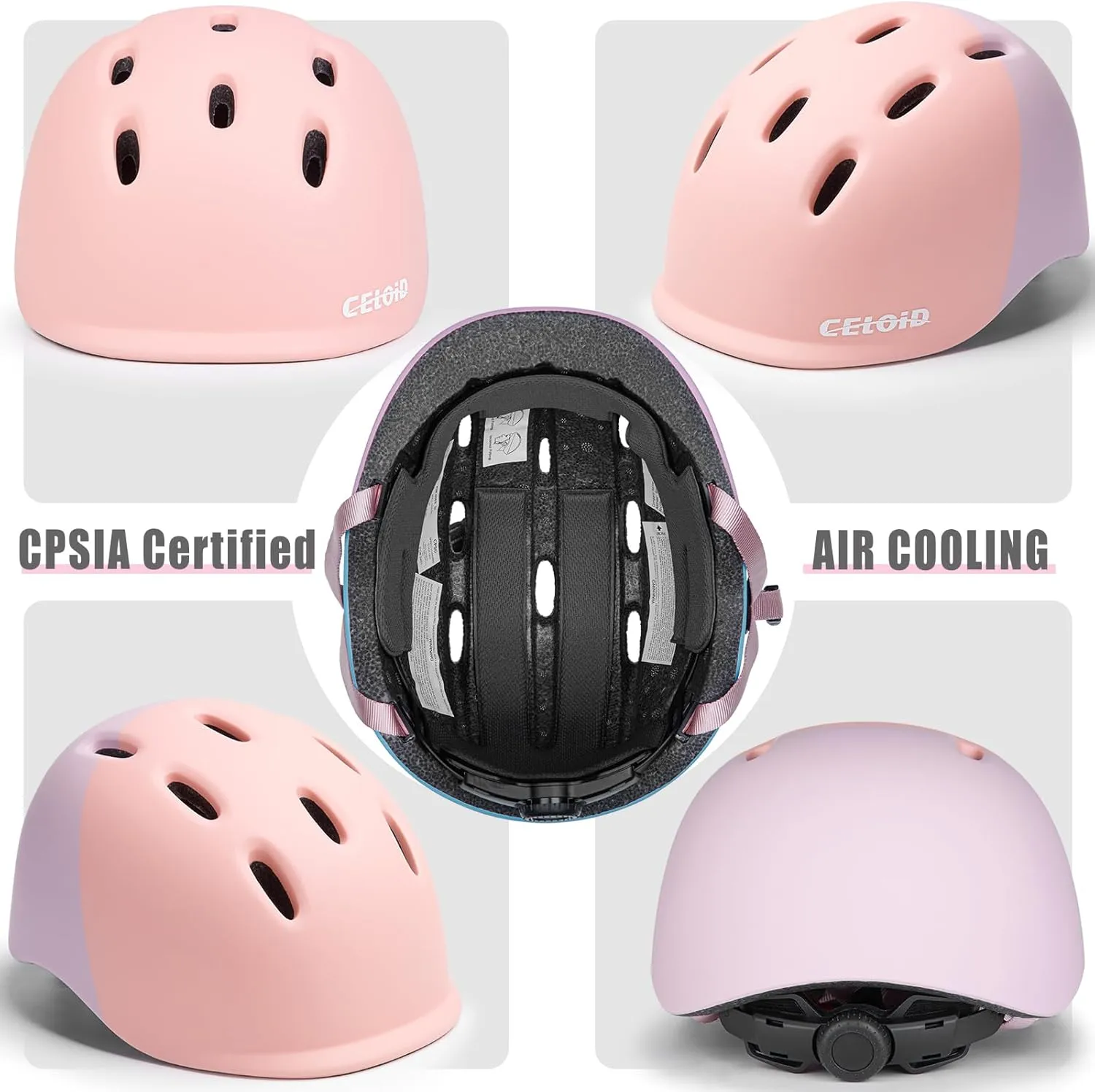 Kids Bike Helmet,Toddler Cyling Helmets for Ages 5-8-9-10-12-14-16Years Youth Boys & Girls,Child Adjustable Multi-Sport Bicycle Skateboard Roller Skate Scooter Balance Skateboarding Helmet