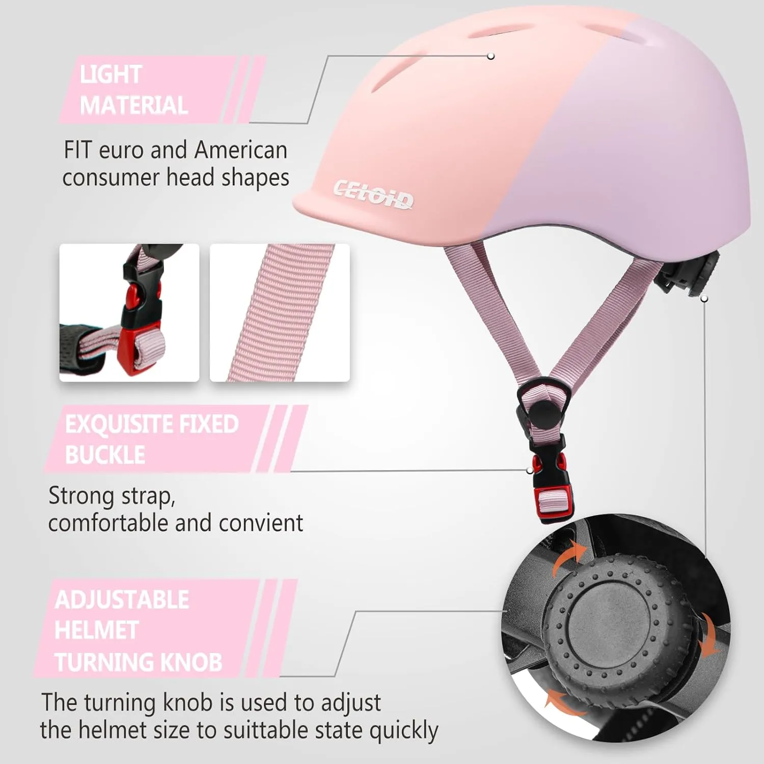 Kids Bike Helmet,Toddler Cyling Helmets for Ages 5-8-9-10-12-14-16Years Youth Boys & Girls,Child Adjustable Multi-Sport Bicycle Skateboard Roller Skate Scooter Balance Skateboarding Helmet