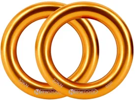 NewDoar Rappel Ring 25kN Gold Large O-Ring Rope Connector for Rock Climbing Arborist