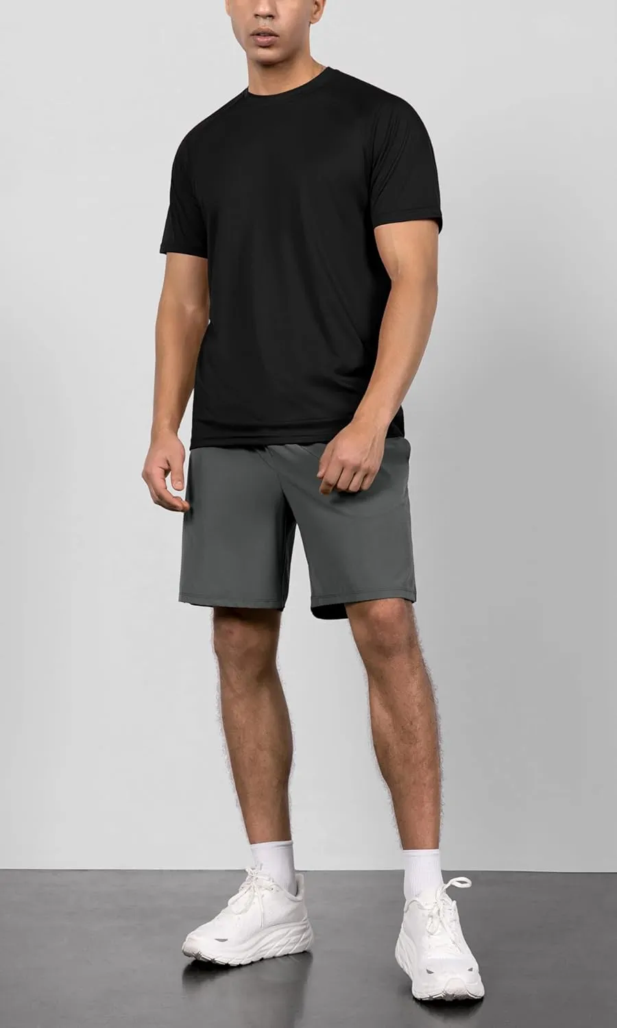 ODODOS Men's Quick Dry Short Sleeve Shirts UPF 50  Sun Protection SPF Athletic Tops Workout T-Shirts