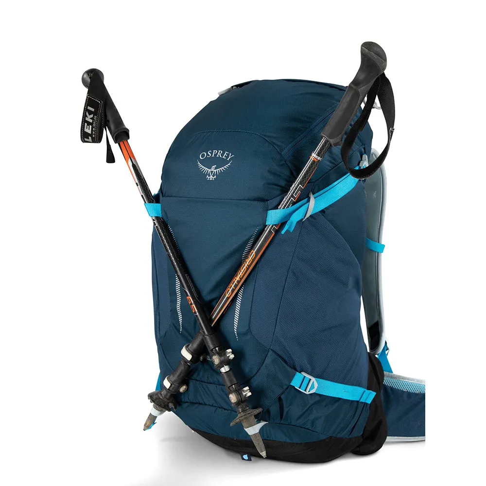 Osprey Hikelite 32L 輕量網架健行背包 32L 特拉斯藍 10004865/10004864