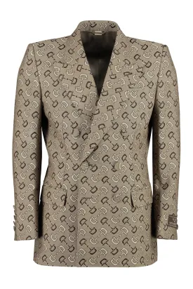 PRINTED MAXI HORSEBIT JACKET