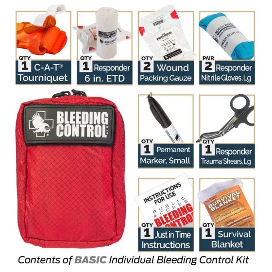 PUBLIC ACCESS BLEEDING CONTROL STATIONS - 8-PACK NYLON