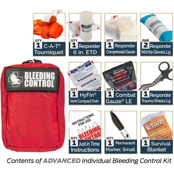 PUBLIC ACCESS BLEEDING CONTROL STATIONS - 8-PACK NYLON