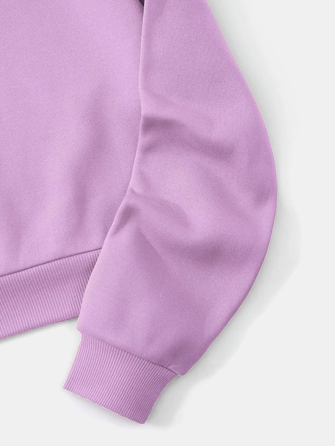 SHENHE Women's Cropped Sweatshirt Long Sleeves Drawstring Pullover Simple Crop Hoodie