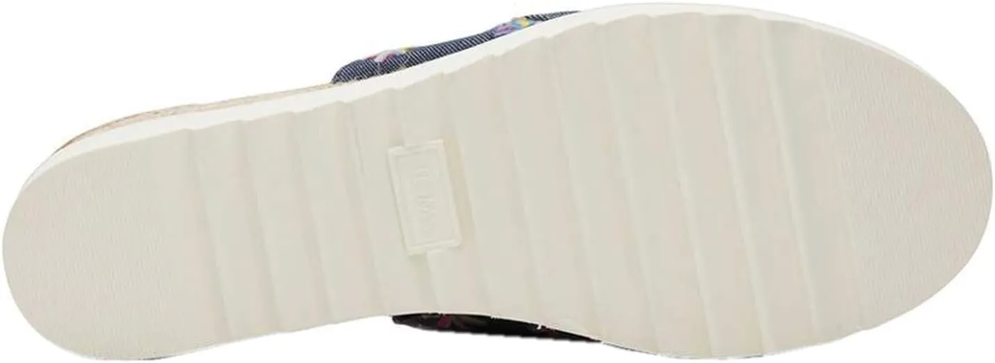 TOMS Womens Diana Platform Espadrille Casual Sandals Casual Mid Heel 2-3" - Black