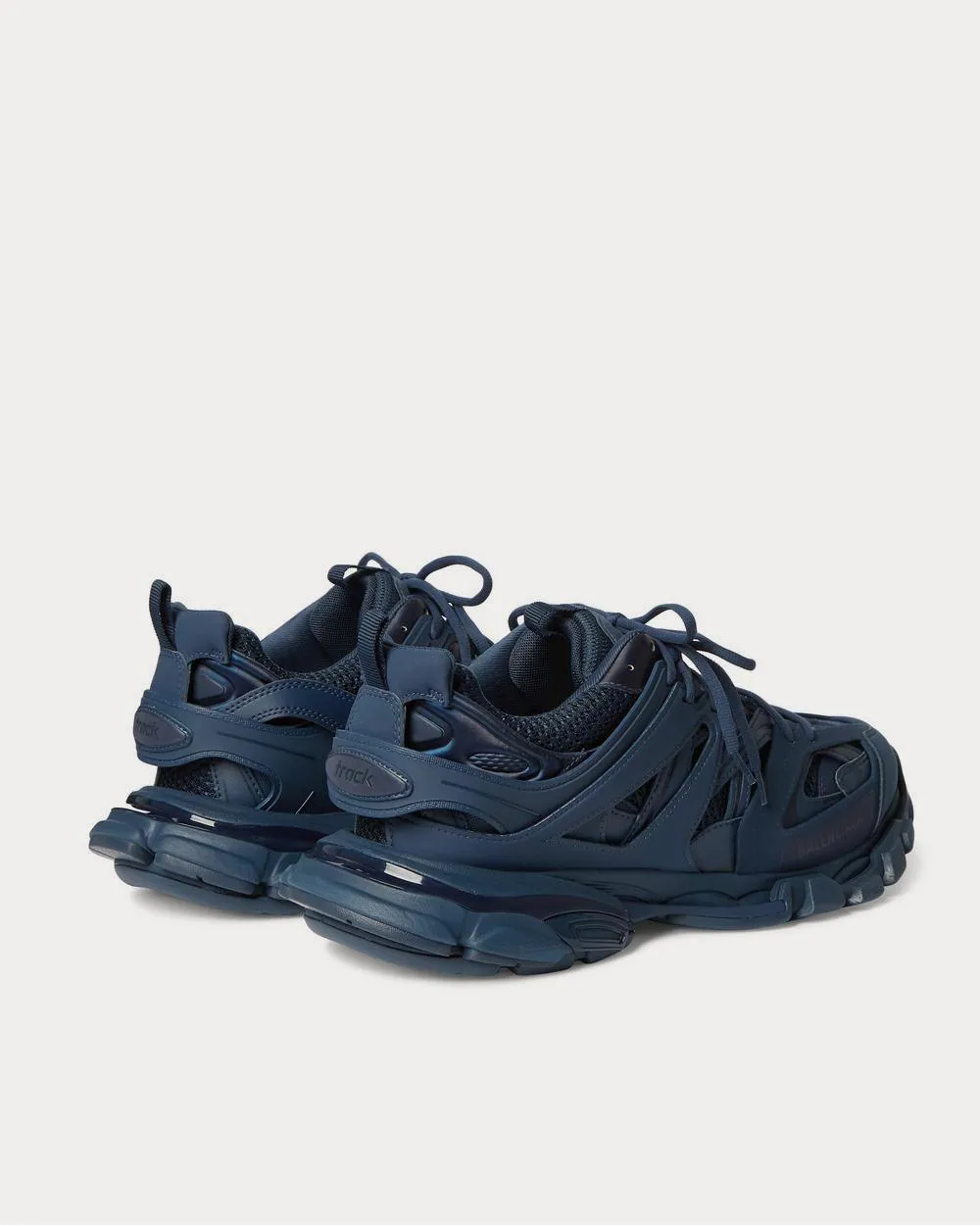 Track Nylon, Mesh and Rubber  Navy low top sneakers