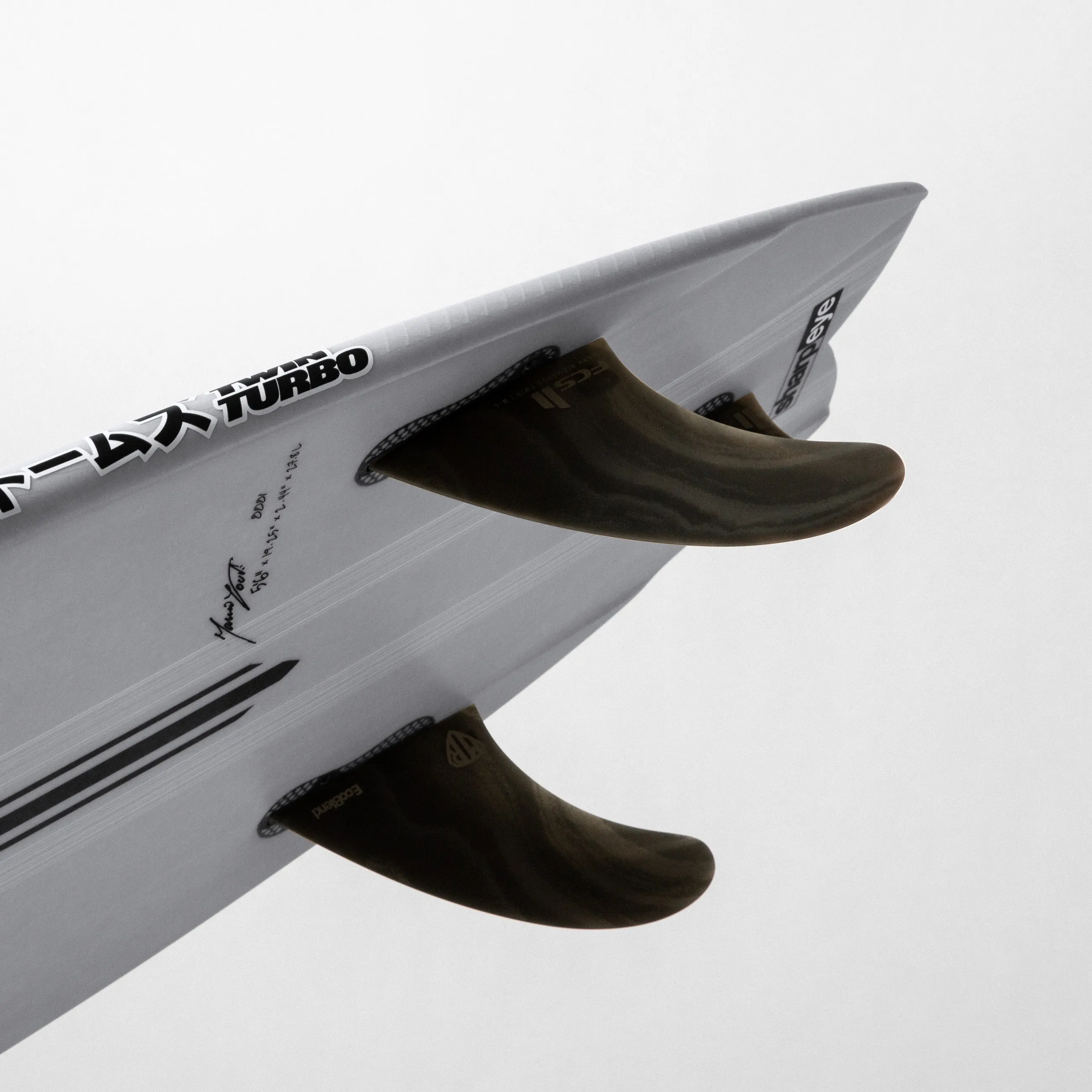 TWIN TURBO (E3 LITE) 6'2" x 21.5 X 2.75 - 39.30L, Swallow, 3x  FCS 2 Fin Boxes, Epoxy E3 - ID:941551