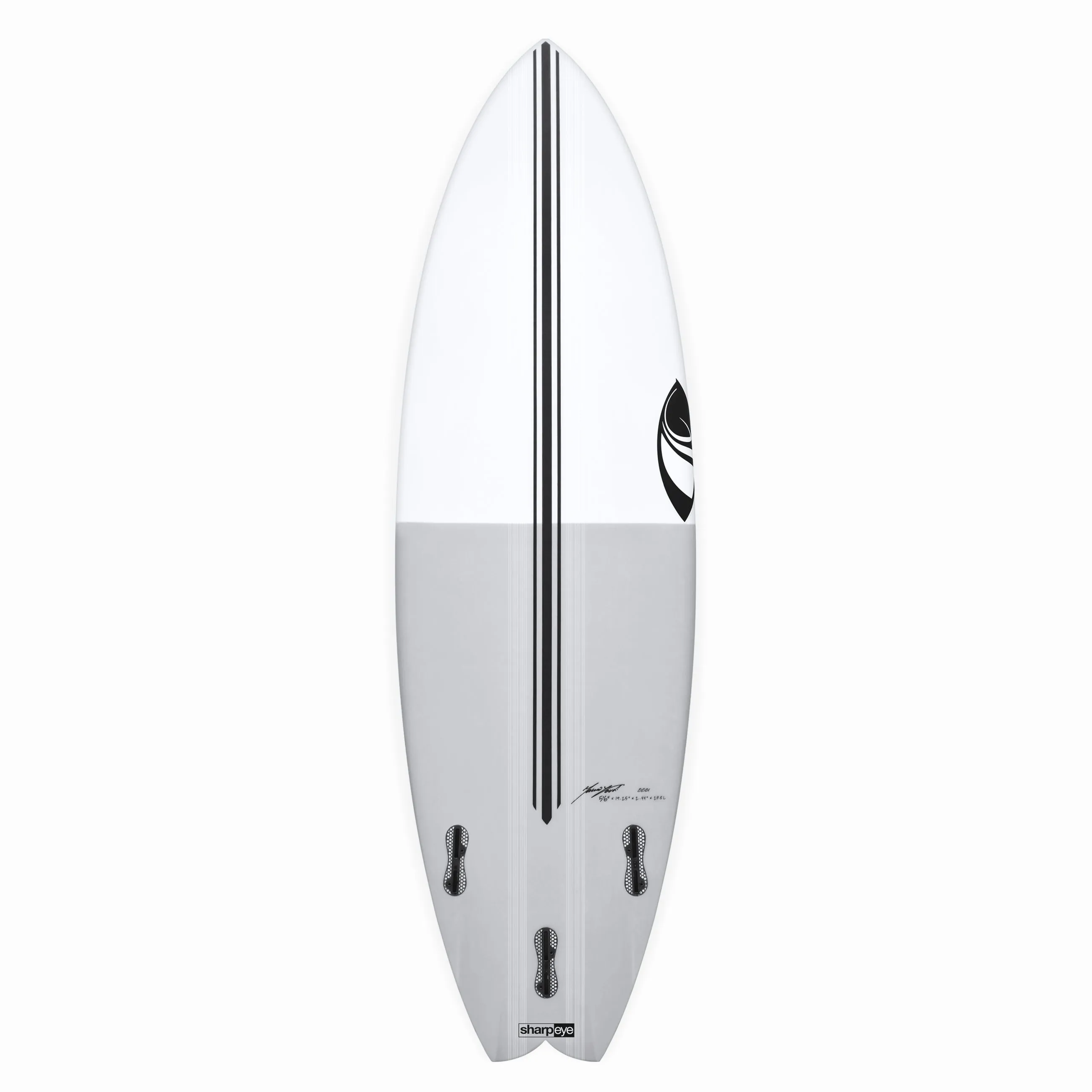 TWIN TURBO (E3 LITE) 6'2" x 21.5 X 2.75 - 39.30L, Swallow, 3x  FCS 2 Fin Boxes, Epoxy E3 - ID:941551