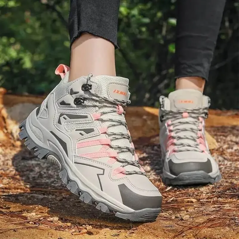 Women's Non-slip Waterproof Outdoor Hiking Shoes for Trekking, Climbing, and Camping